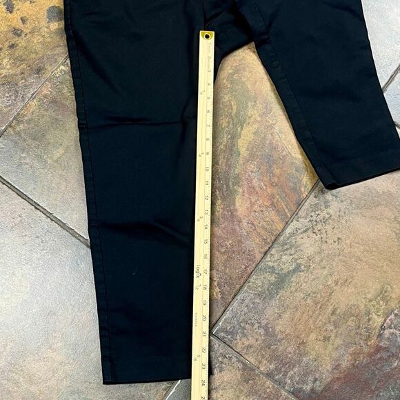 Croft and Barrow Effortless Stretch Black Pants Trousers Short 14P - Picture 4 of 9